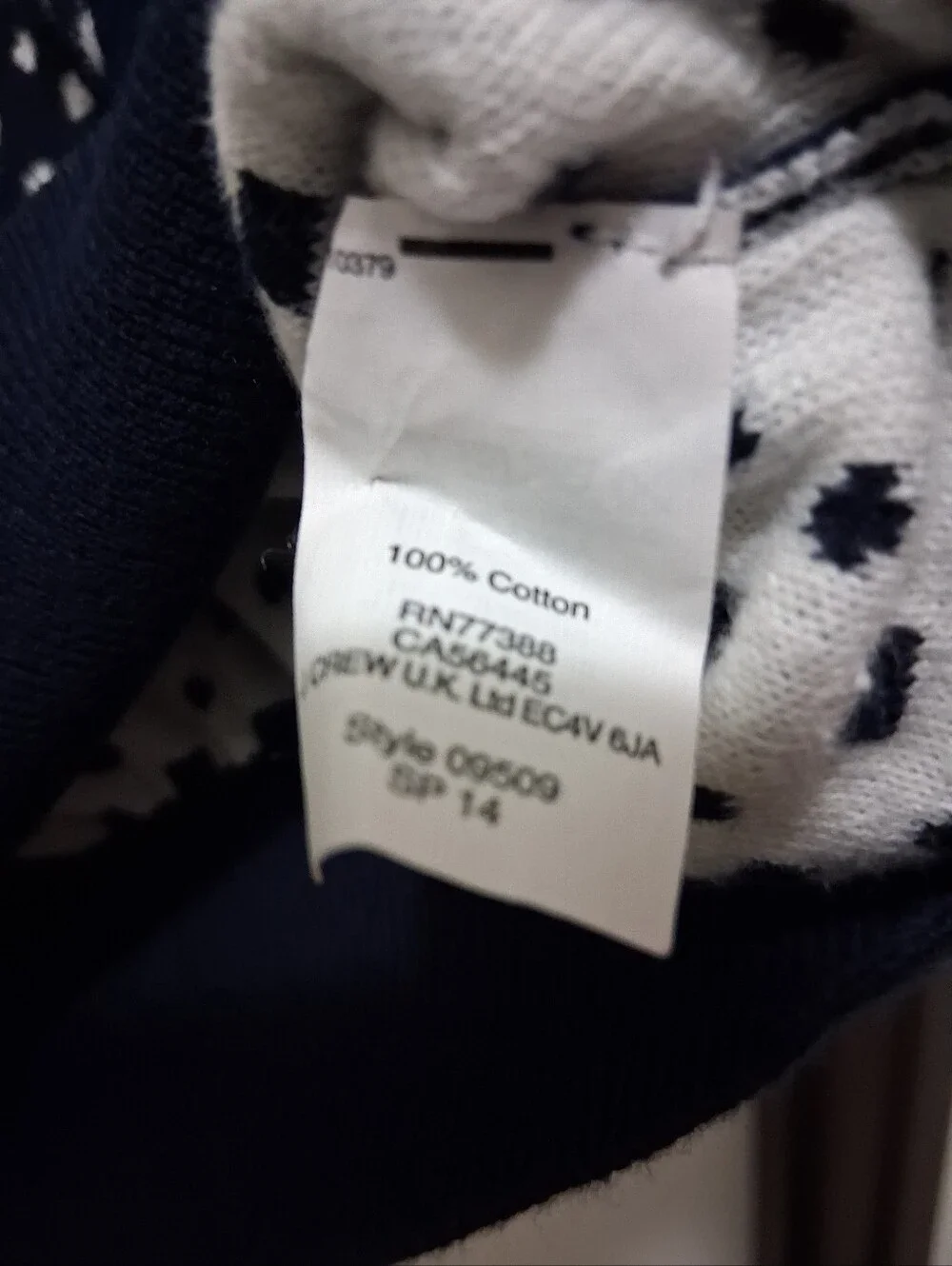 J. Crew 100% Cotton Sweater